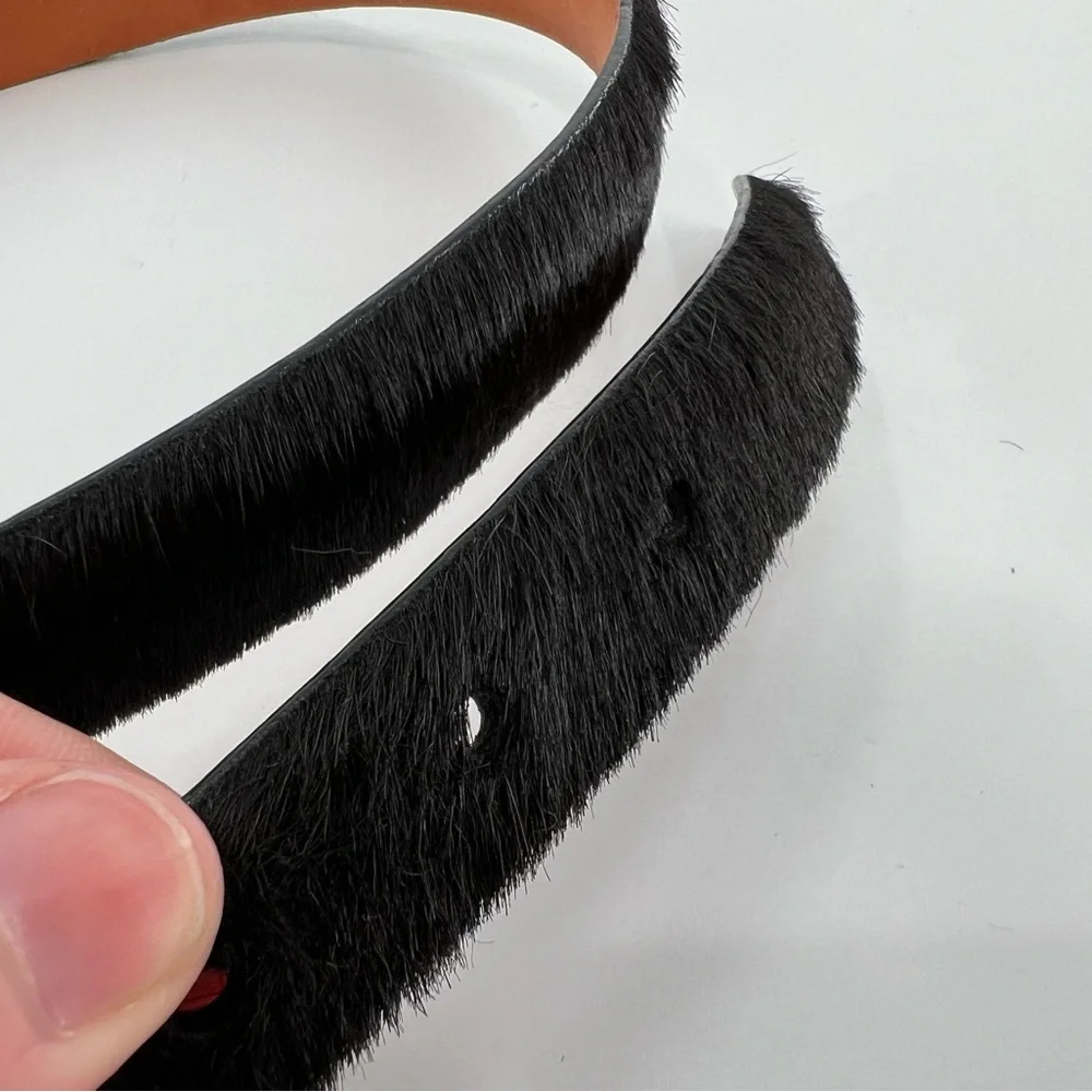 Vintage Brighton Skinny Calf Hair Belt‎ ML/32